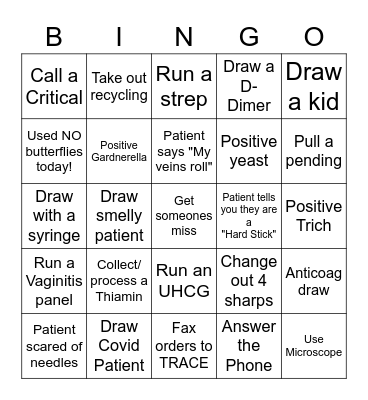 LAB WEEK 2023 Bingo Card