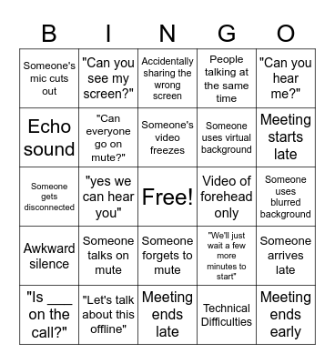 QPSI Conference Bingo Card