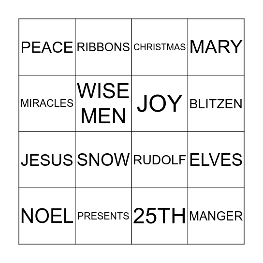 Bingo Card