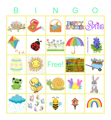 Spring! Bingo Card