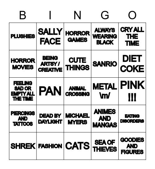 MARI ♡ Bingo Card