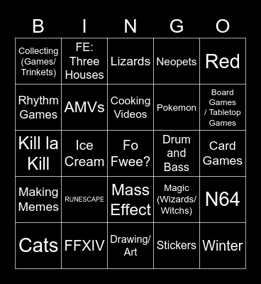 Robo Bingo Card