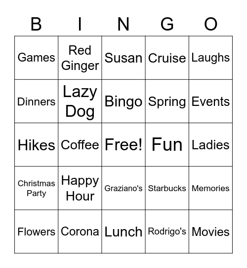 LSGOC BINGO Card