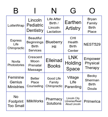Babe Lincoln Bingo Card