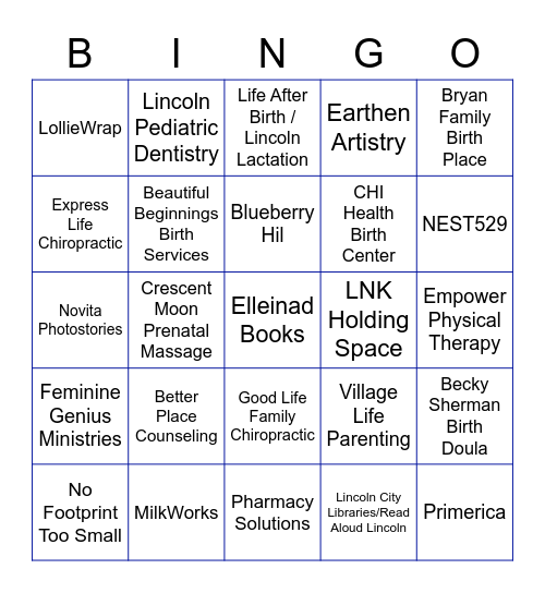 Babe Lincoln Bingo Card