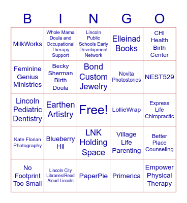 Babe Lincoln Bingo Card