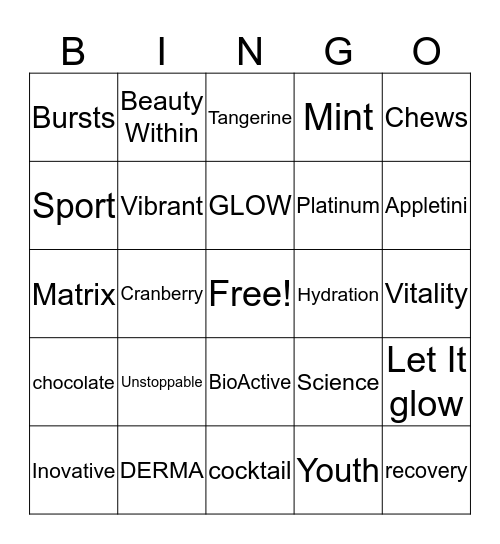 NeoCell Hoilday party 2 Bingo Card