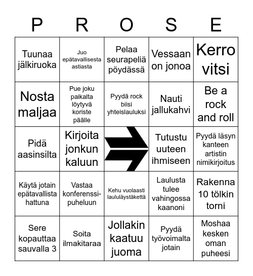 Laminaari62 vuosijuhlasitsit Bingo Card