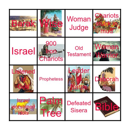DEBORAH OF THE BIBLE Bingo Card