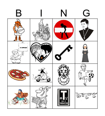 Italia Bingo! Bingo Card