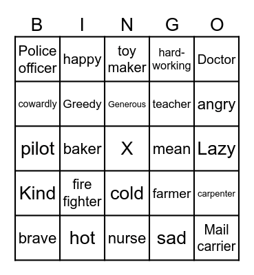 H2                                                              Name: Bingo Card
