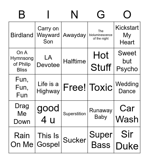 Beta RHOdes Bingo Card