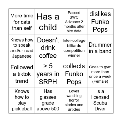Samsung Wallet Bingo Card