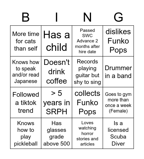 Samsung Wallet Bingo Card