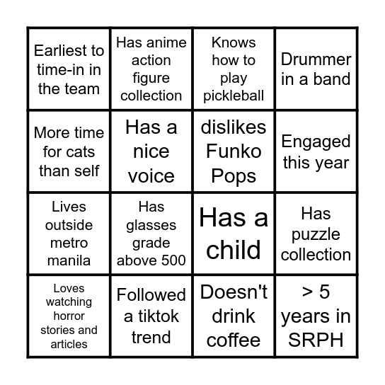 Samsung Wallet Bingo Card