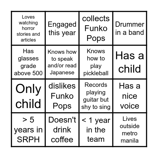 Samsung Wallet Bingo Card