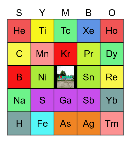 SYMBO CARD Bingo Card