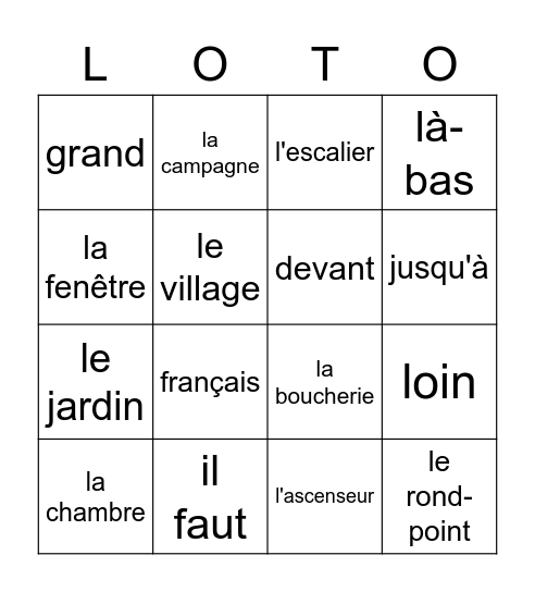 1mh U4 appr 1 tm 6 Bingo Card