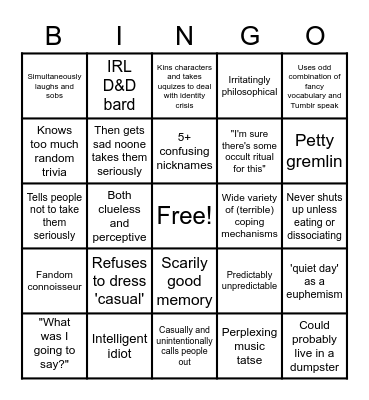 Conny bingo Card