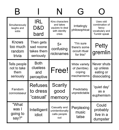 Conny bingo Card