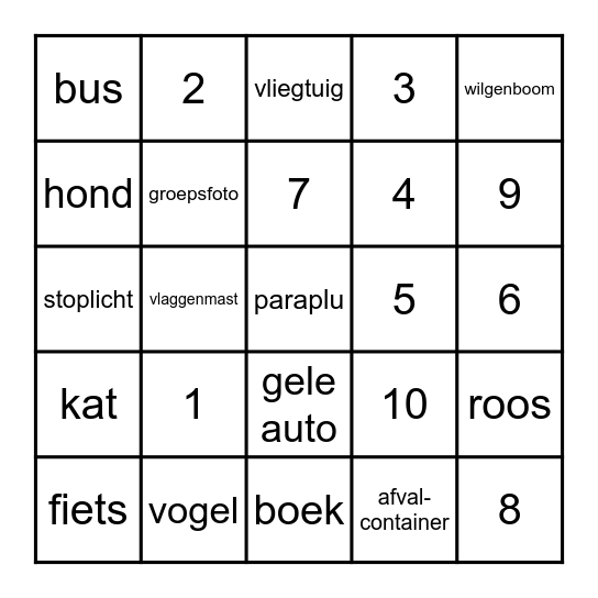 Foto Bingo Card