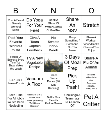 Ancient Greece - Week 6 Bingo Card