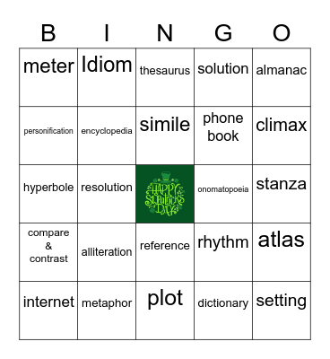 Vocab Bingo Card