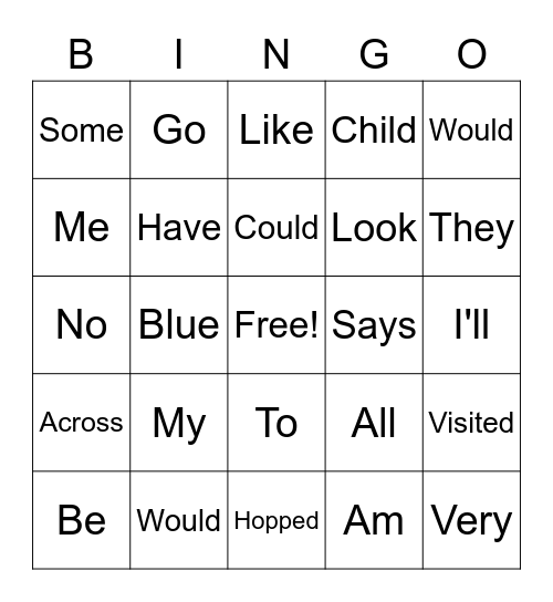 CHICKEN BINGO Card