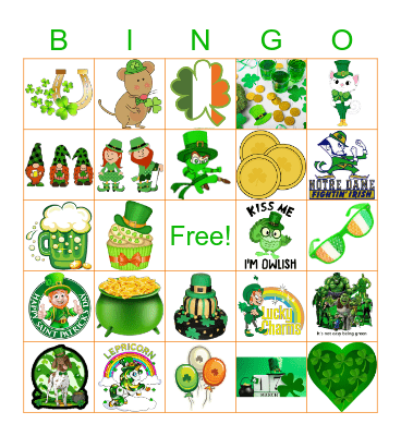 Happy St. Patricks Day Bingo Card