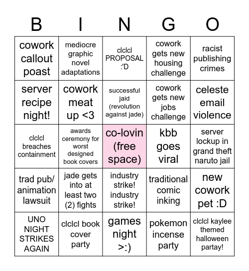 clclcl bingo! Bingo Card