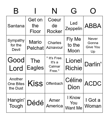 Social Bingo Card