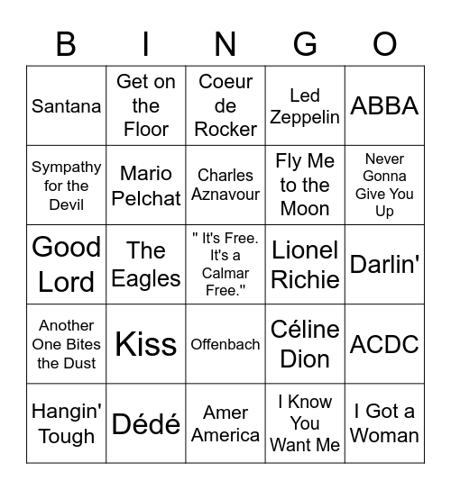 Social Bingo Card