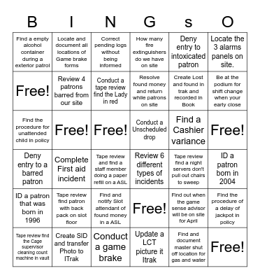 BINGSO Bingo Card