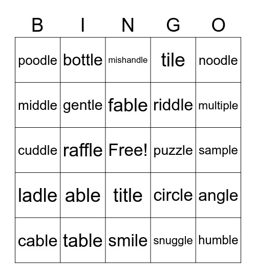 Unit 4 Week 2 Bingo Card