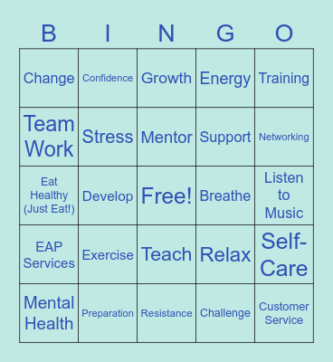 The Challenge of Change Bingo Card