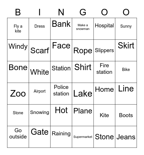 Review Bingo Card