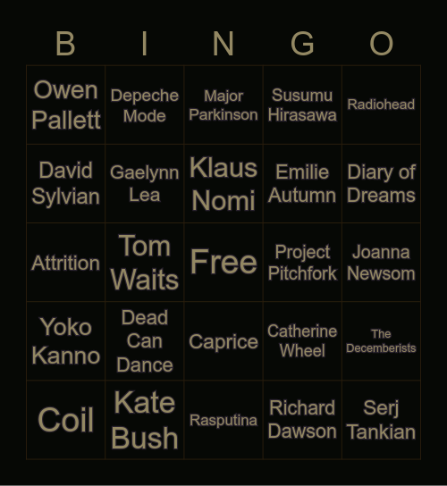 Yaaay Bingo Card