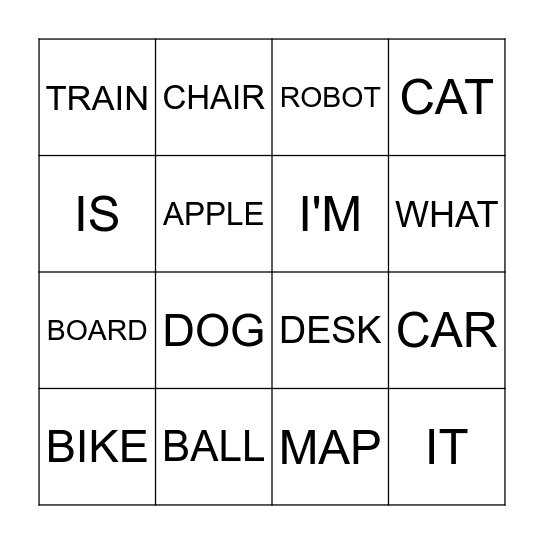 REVIEW BINGO! Bingo Card