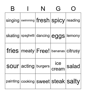 Seed 1 A1 Bingo Card