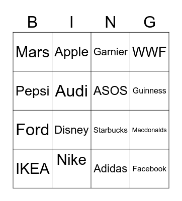 TNC Bingo Card
