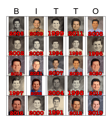 BITTINGER BINGO Card
