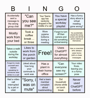 Plumm Bingo Bash! Bingo Card