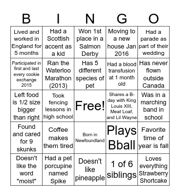 Icebreaker bingo 2 Bingo Card