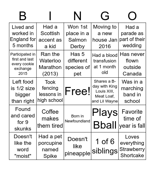 Icebreaker bingo 2 Bingo Card