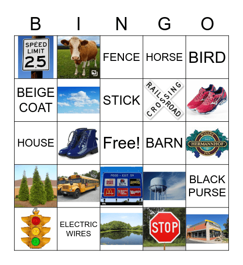MYSTERY TRAIN BINGO Card
