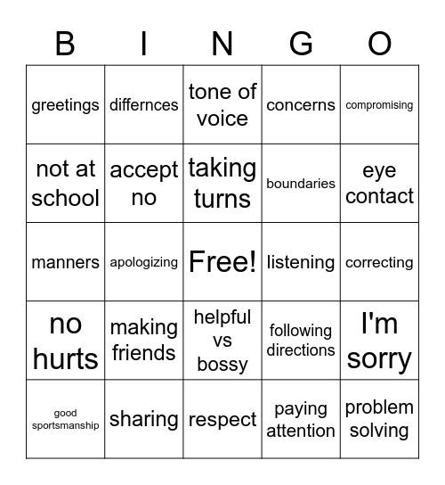 Miss Blakley's BINGO Card