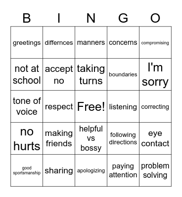 Miss Blakley's BINGO Card