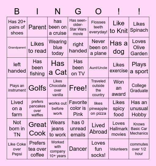 International Women's Month Bingo Card