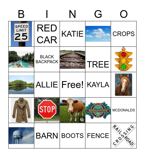MYSTERY TRAIN BINGO Card