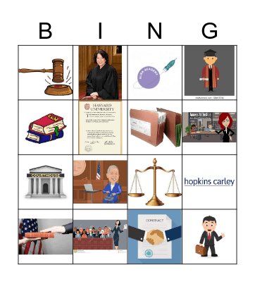 Legal Loteria Bingo Card